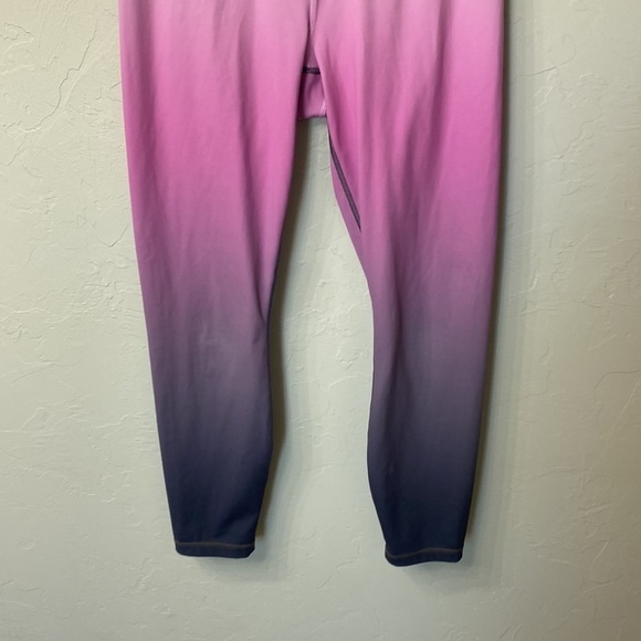 Athleta pink ombre leggings size medium. - Picture 3 of 11